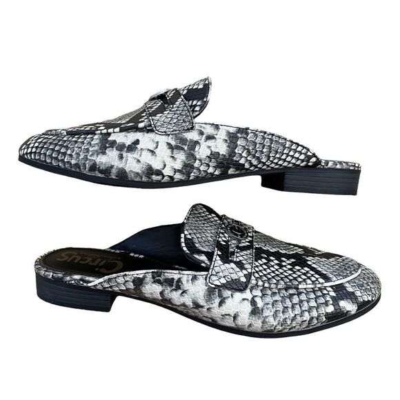 Circus by Sam Edelman ~ Embossed Snake Skin ~ Slip On Mule ~ size 9 - Picture 6 of 9